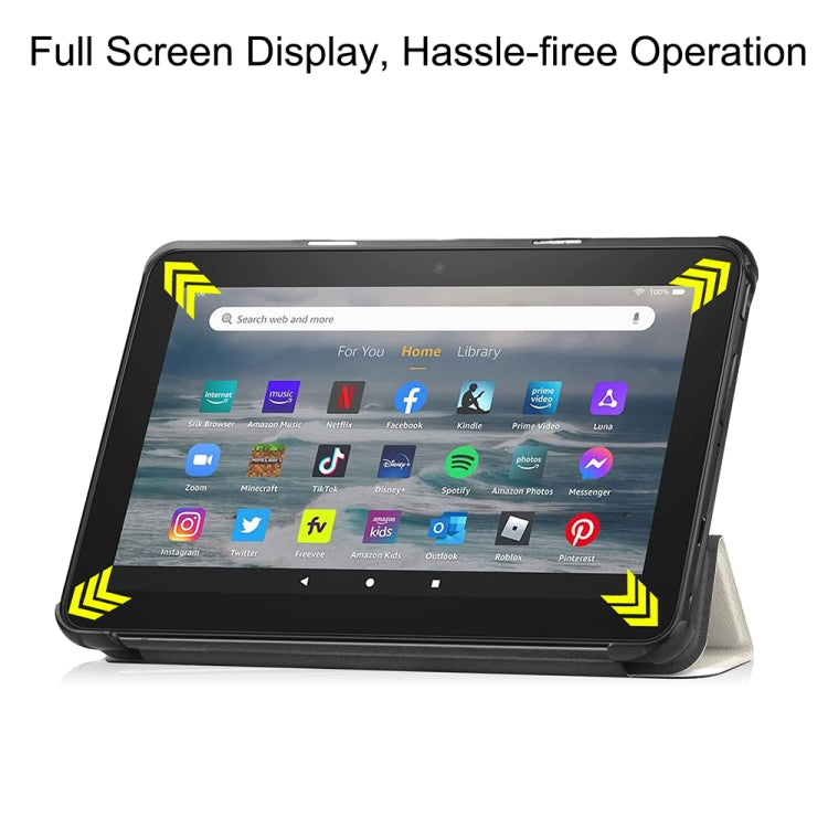 Amazon Fire 7 12th 2022 JSM Smart Leather Tablet Case(Lazy Cat) - free shipping - PMC Jewellery - Order now!