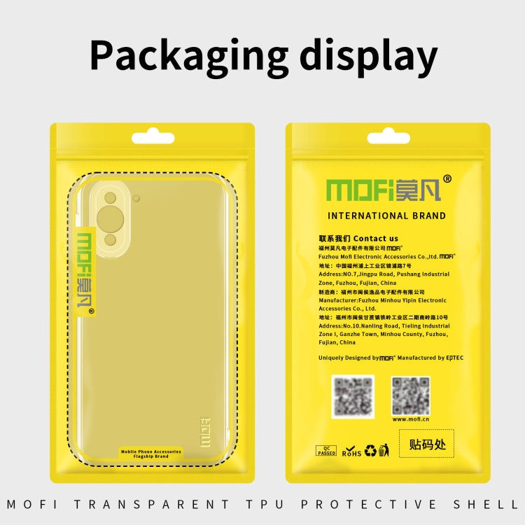 For vivo iQOO 10 Pro MOFI Ming Series Ultra-thin TPU Phone Case(Transparent) - vivo Cases by MOFI | Online Shopping South Africa | PMC TechLife