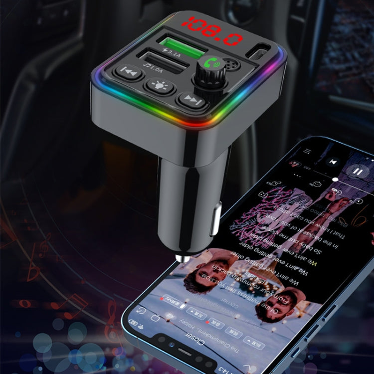 F19 Fast Charging Dual USB Blue Tooth Transmisor Car Mp3 Player