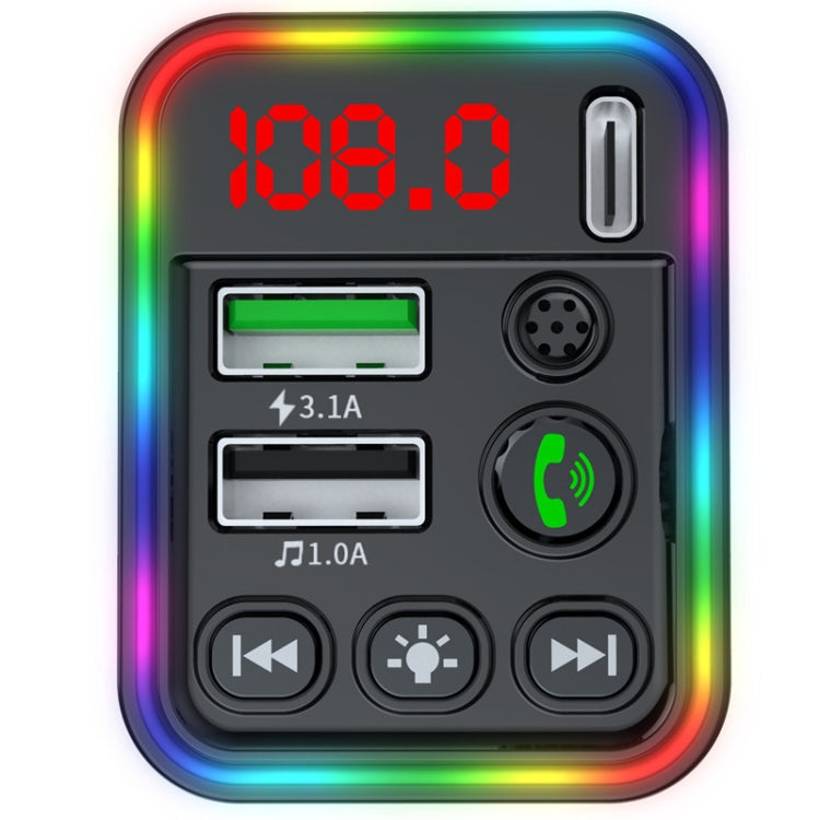 F19 Fast Charging Dual USB Blue Tooth Transmisor Car Mp3 Player