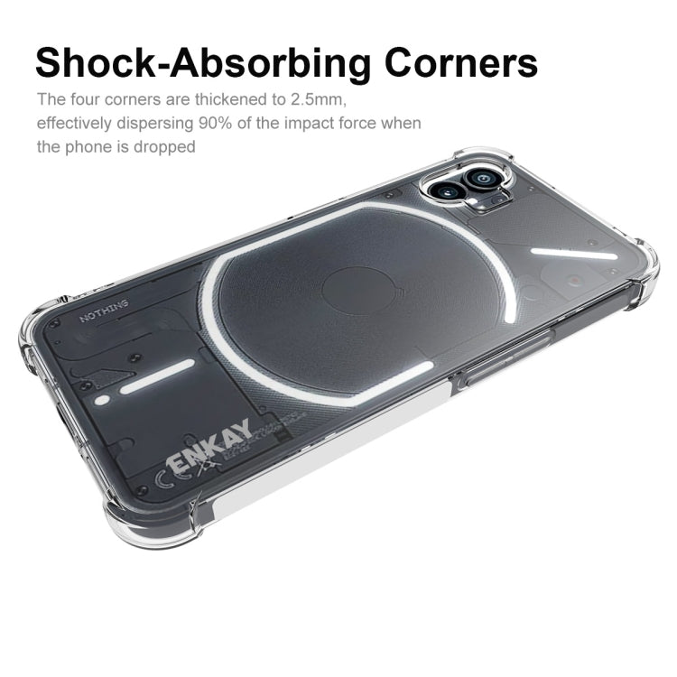For Nothing Phone 1 ENKAY Clear TPU Shockproof Phone Case