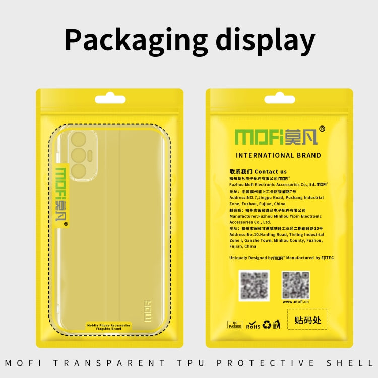 For vivo Y22 / Y22s MOFI Ming Series Ultra-thin TPU Phone Case(Transparent) - vivo Cases by MOFI | Online Shopping South Africa | PMC TechLife