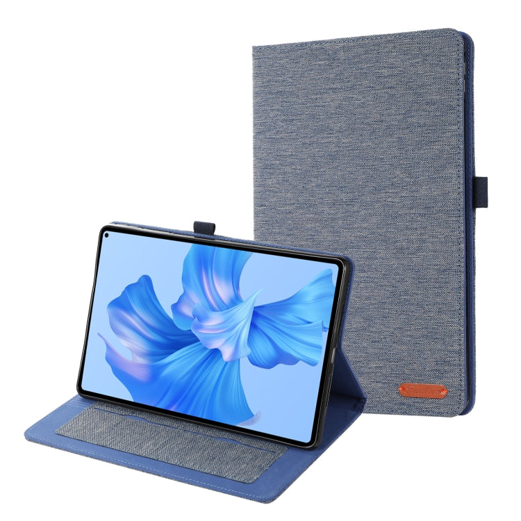 For Huawei MatePad Pro 11 2022 Fabric Leather Tablet Case(Blue)