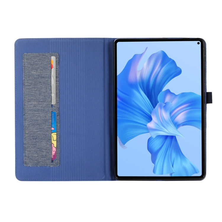 For Huawei MatePad Pro 11 2022 Fabric Leather Tablet Case(Blue)
