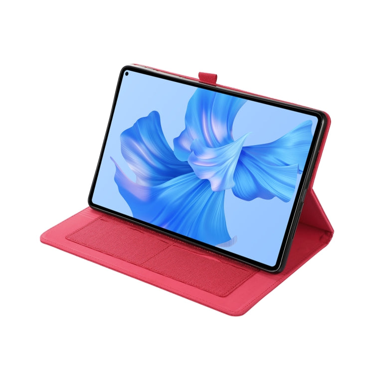 For Huawei MatePad Pro 11 2022 Fabric Leather Tablet Case(Red)