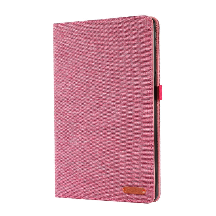 For Huawei MatePad Pro 11 2022 Fabric Leather Tablet Case(RoseRed)