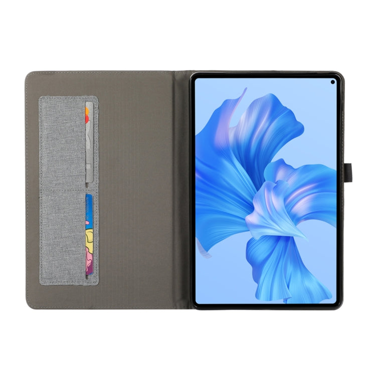 For Huawei MatePad Pro 11 2022 Fabric Leather Tablet Case(Grey)