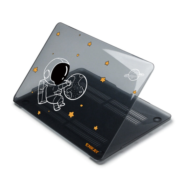 For MacBook Pro 16.2 A2485/A2880 2023 ENKAY Hat-Prince 3 in 1 Spaceman Pattern Laotop Protective Crystal Case with TPU Keyboard Film / Anti-dust Plugs, Version:EU(Spaceman No.5)