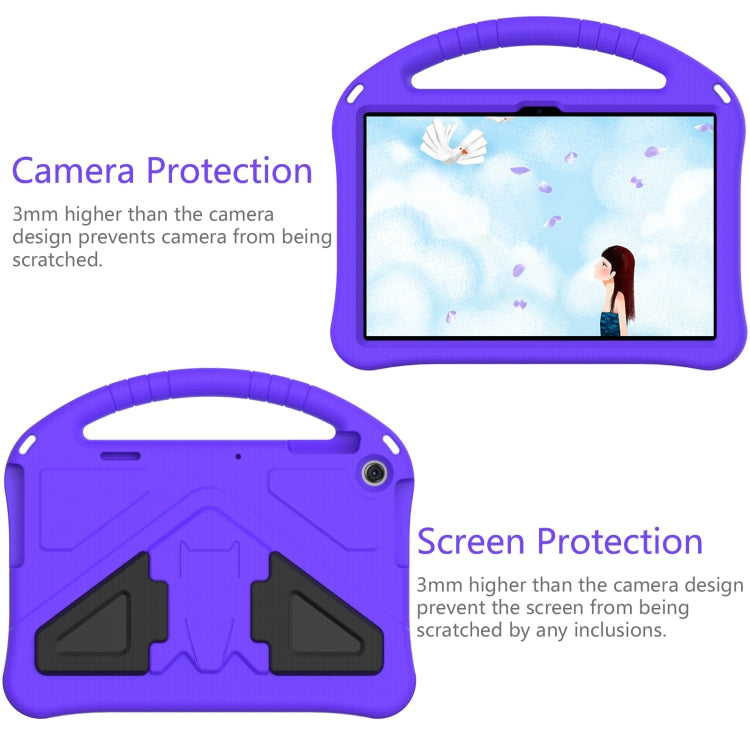 For Lenovo Tab M10 3rd Gen TB328FU / TB328XU 2022 EVA Shockproof Tablet Protective Case with Holder(Purple)