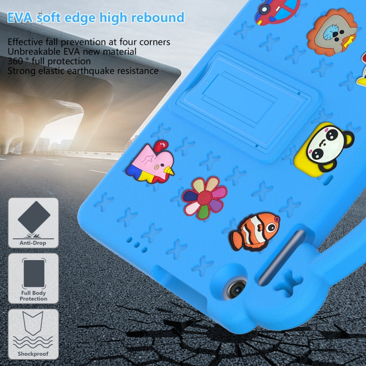 For Lenovo Tab M10 3rd Gen TB328FU / TB328XU 2022 10.1 Handle Kickstand Children EVA Shockproof Tablet Case(Sky Blue) - Lenovo by PMC Jewellery | Online Shopping South Africa | PMC Jewellery | Buy Now Pay Later Mobicred