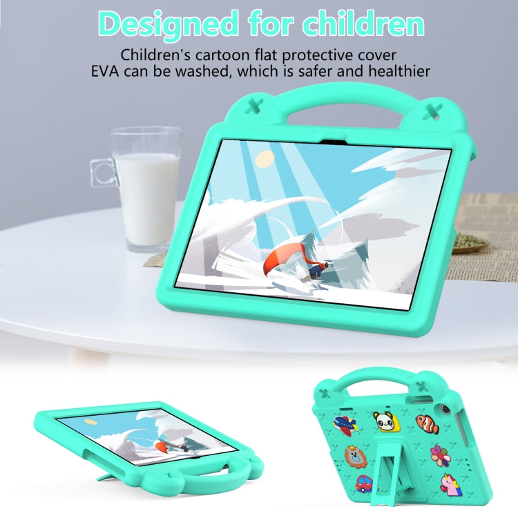 For Huawei MatePad T10S 10.1 / T10 9.7 / Honor Pad X8 10.1 Handle Kickstand Children EVA Shockproof Tablet Case(Mint Green)