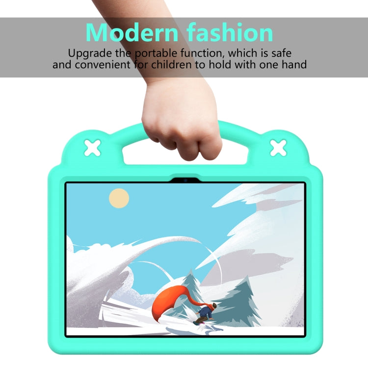 For Huawei MatePad T10S 10.1 / T10 9.7 / Honor Pad X8 10.1 Handle Kickstand Children EVA Shockproof Tablet Case(Mint Green)