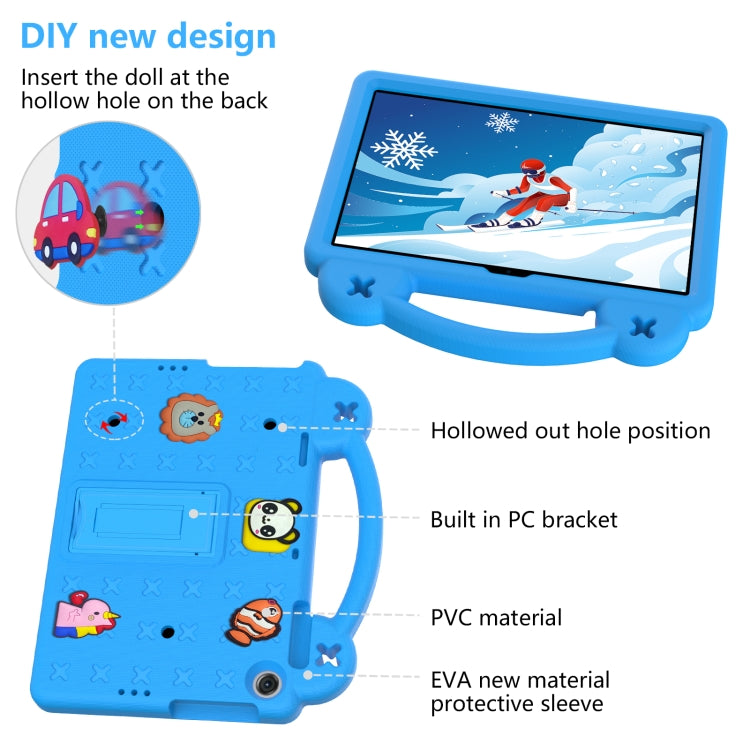 For Huawei MatePad T10S 10.1 / T10 9.7 / Honor Pad X8 10.1 Handle Kickstand Children EVA Shockproof Tablet Case(Sky Blue)