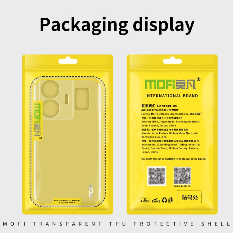 For OnePlus 11R / Ace 2 MOFI Ming Series Ultra-thin TPU Phone Case(Transparent)