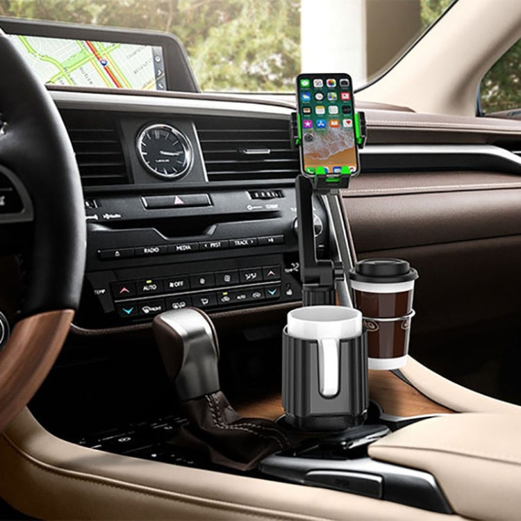 A02 Multifunctional Dual Cup Holder Expander 3 in 1 Adjustable Car Holder Phone Holder - free shipping - PMC TechLife - Order now!