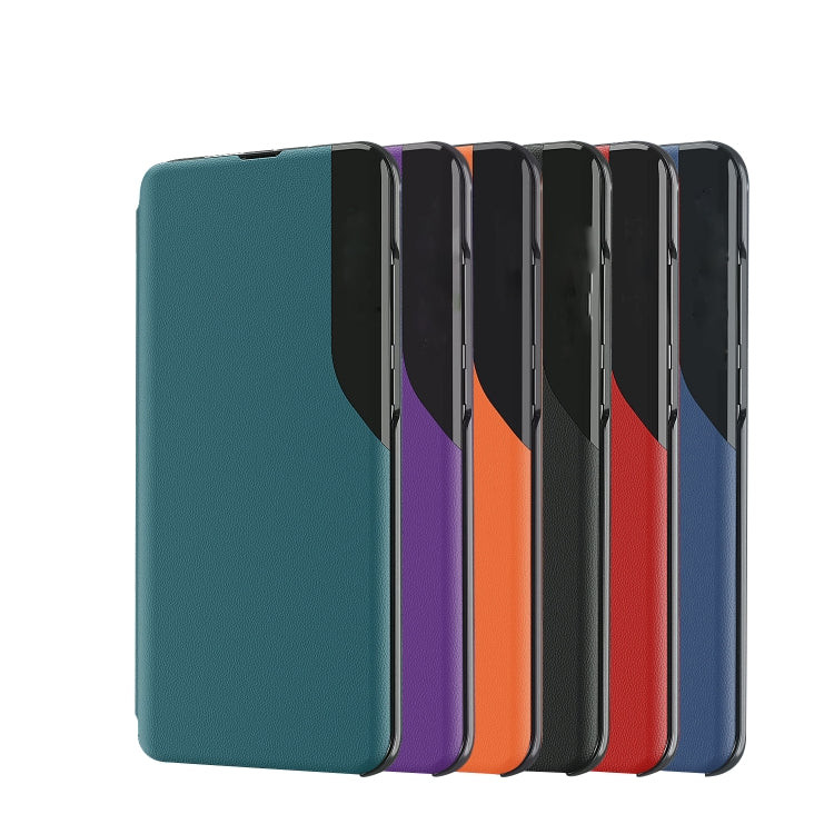 For Honor X9a Attraction Flip Holder Leather Phone Case(Orange)