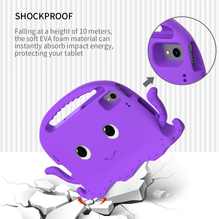 For Lenovo M10 Plus TB-X606 10.3 Octopus Style EVA PC Tablet Case(Purple)