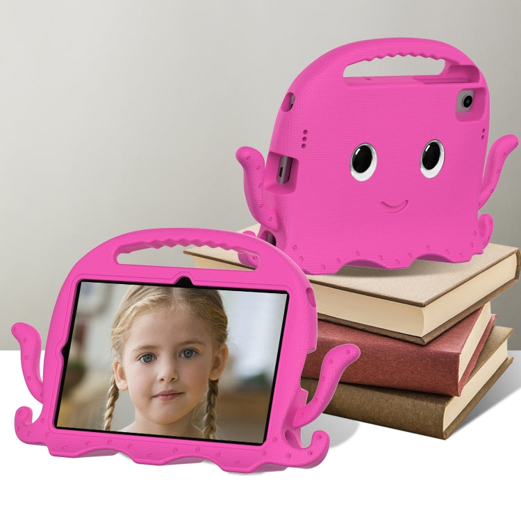 For Lenovo K10 TB-X6C6F 10.3 Octopus Style EVA PC Tablet Case(Rose Red)