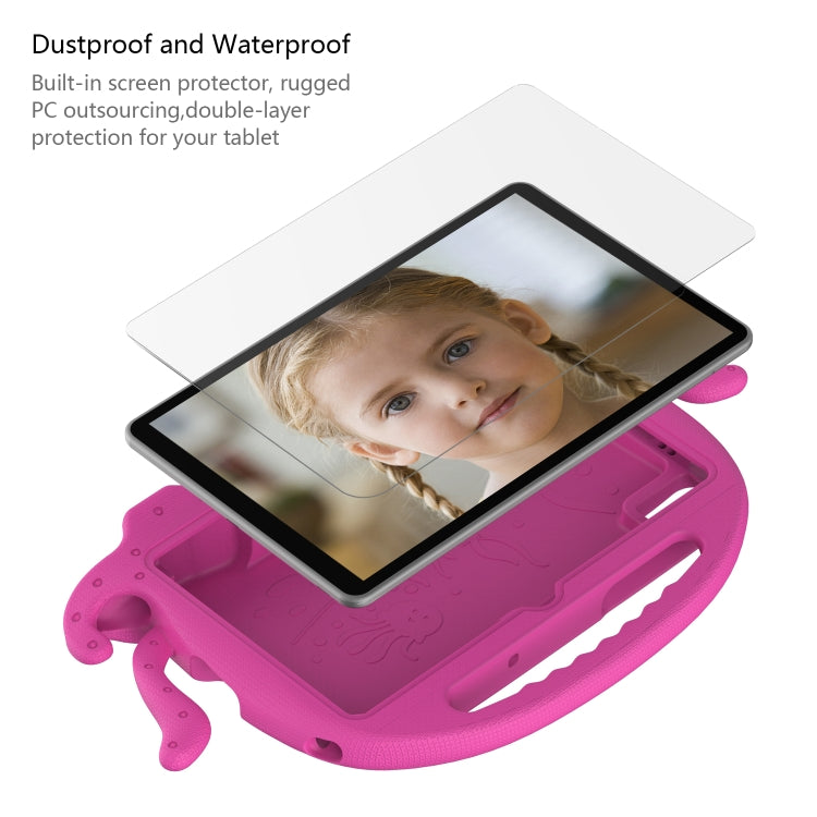 For Lenovo K10 TB-X6C6F 10.3 Octopus Style EVA PC Tablet Case(Rose Red)