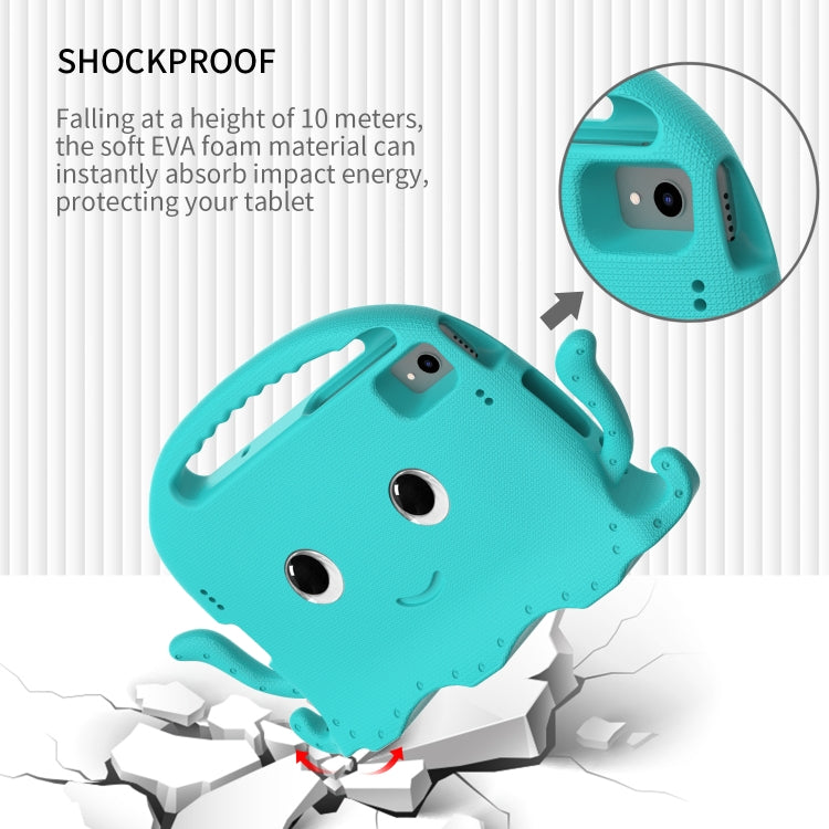 For Lenovo K10 TB-X6C6F 10.3 Octopus Style EVA PC Tablet Case(Glacial Green)