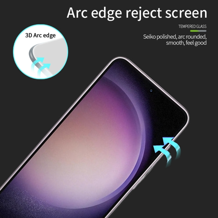 For Samsung Galaxy S24 5G MOFI 9H 3D Explosion-proof Curved Screen Tempered Glass Film(Black)