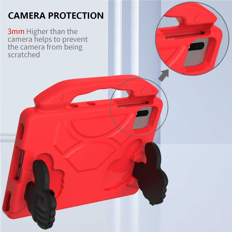 For Lenovo Tab M11 /Xiaoxin Pad 11 2024 Thumb Bracket EVA Shockproof Tablet Case(RoseRed) - Lenovo by PMC Jewellery | Online Shopping South Africa | PMC Jewellery | Buy Now Pay Later Mobicred