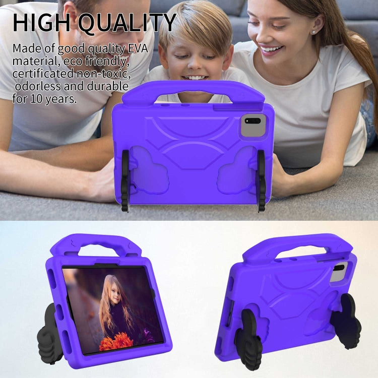 For Lenovo Tab M11 /Xiaoxin Pad 11 2024 Thumb Bracket EVA Shockproof Tablet Case(Purple)