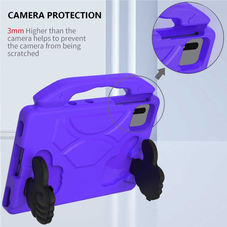 For Lenovo Tab M11 /Xiaoxin Pad 11 2024 Thumb Bracket EVA Shockproof Tablet Case(Purple)