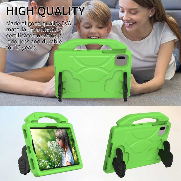 For Lenovo Tab M11 /Xiaoxin Pad 11 2024 Thumb Bracket EVA Shockproof Tablet Case(Green)