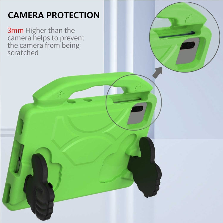 For Lenovo Tab M11 /Xiaoxin Pad 11 2024 Thumb Bracket EVA Shockproof Tablet Case(Green)