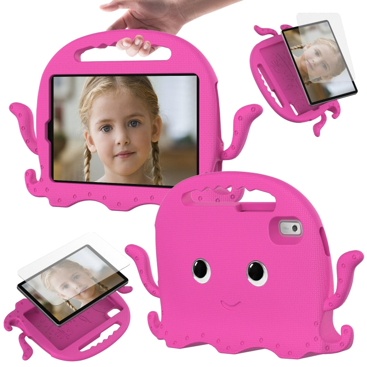 For Lenovo Tab M9 2023 Octopus Style EVA Hybrid PC Shockproof Tablet Case with Strap(Rose Red) - Lenovo by PMC TechLife | Online Shopping South Africa | PMC TechLife | Buy Now Pay Later Mobicred