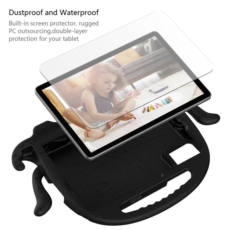 For Lenovo Tab M11 /Xiaoxin Pad 11 2024 Octopus Style EVA Hybrid PC Shockproof Tablet Case with Strap(Black)