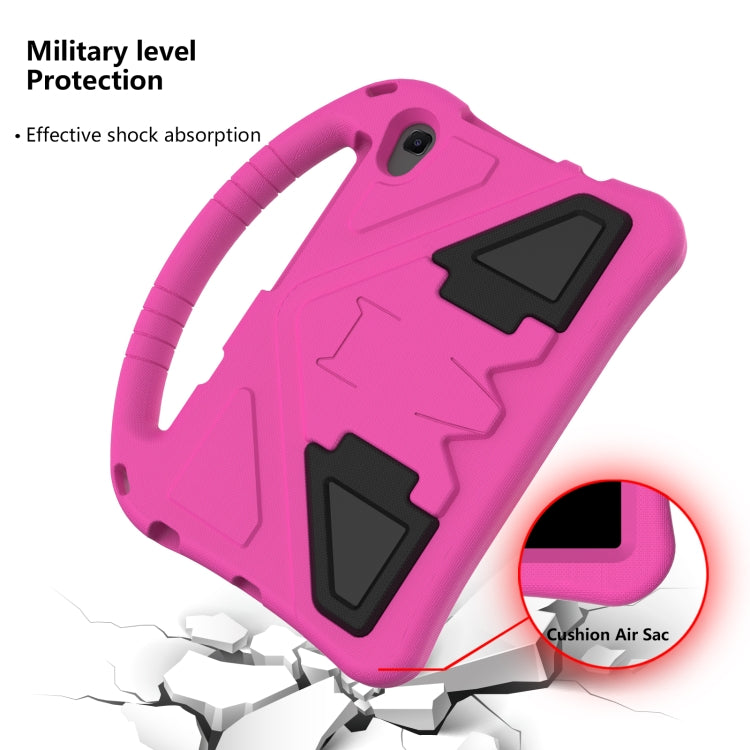 For TCL Tab 8 le 2023 /Tab 8 2022 EVA Shockproof Tablet Case with Holder(Rose Red)