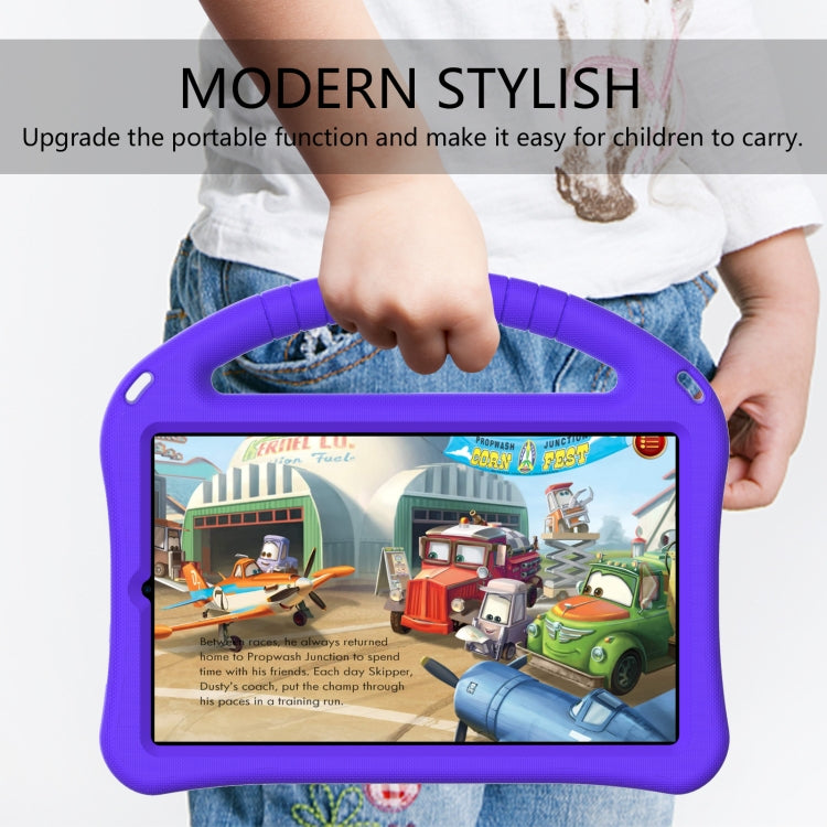 For TCL Tab 8 le 2023 /Tab 8 2022 EVA Shockproof Tablet Case with Holder(Purple)
