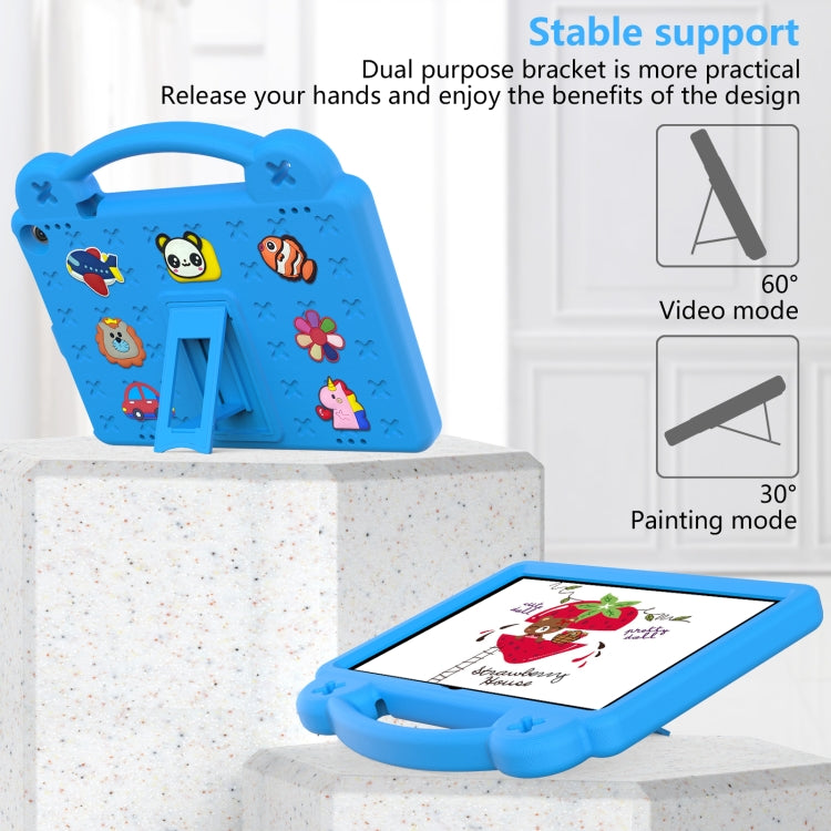 For Walmart Onn 10.1 2022 / 100071485 Handle Kickstand Children EVA Shockproof PC Tablet Case(Sky Blue)