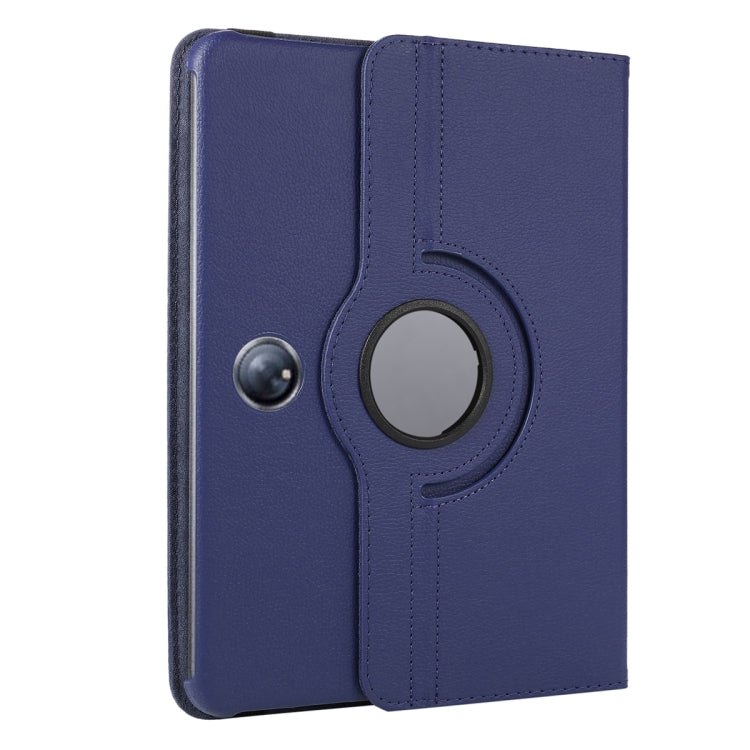 For OnePlus Pad / OPPO Pad 2 ENKAY 360 Degree Rotation Stand Litchi Leather Smart Tablet Case(Dark Blue) - free shipping - PMC Jewellery - Order now!