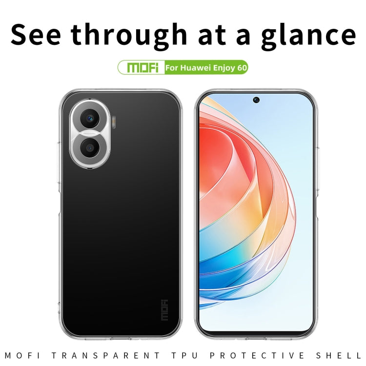 For Huawei Enjoy 60 MOFI Ming Series Ultra-thin TPU Phone Case(Transparent)