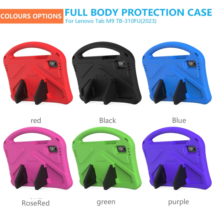 For Lenovo Tab M9 TB-310FU 2023 EVA Shockproof Tablet Case with Holder(Purple) - Lenovo by PMC TechLife | Online Shopping South Africa | PMC TechLife | Buy Now Pay Later Mobicred