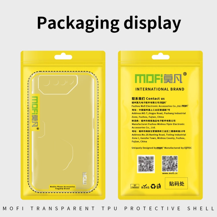 For ASUS ROG Phone 7 MOFI Ming Series Ultra-thin TPU Phone Case(Transparent) - ASUS Cases by MOFI | Online Shopping South Africa | PMC Jewellery | Buy Now Pay Later Mobicred