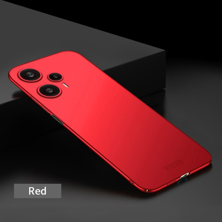 For Xiaomi Redmi Note 12 Turbo 5G MOFI Micro-Frosted PC Ultra-thin Hard Phone Case(Red)