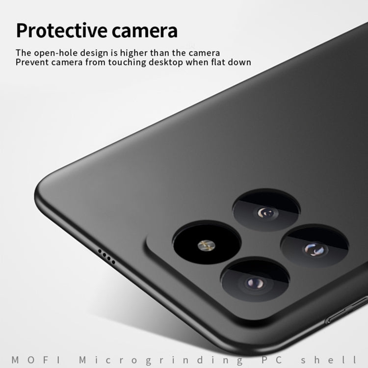 For Xiaomi 14 Pro MOFI Micro-Frosted PC Ultra-thin Hard Phone Case(Black)