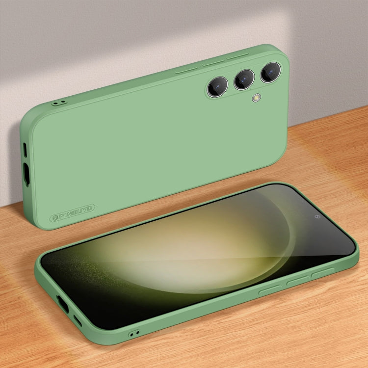 For Samsung Galaxy S24+ 5G PINWUYO Sense Series Liquid Silicone TPU Phone Case(Green)