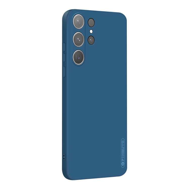 For Samsung Galaxy S24 Ultra 5G PINWUYO Sense Series Liquid Silicone TPU Phone Case(Blue)