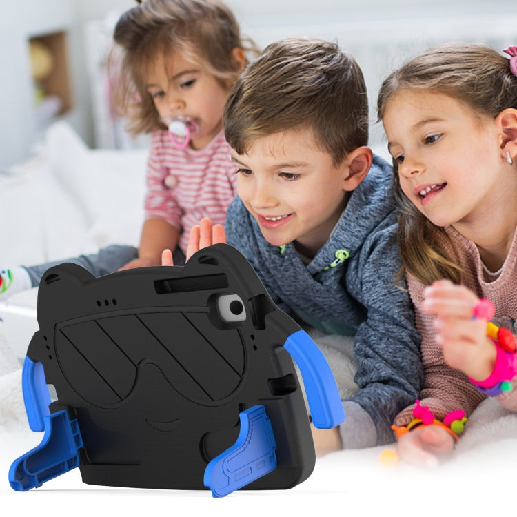 For Lenovo Tab M10 Plus TB-125 2022 Ice Baby EVA Shockproof Hard PC Tablet Case(Black+Blue)