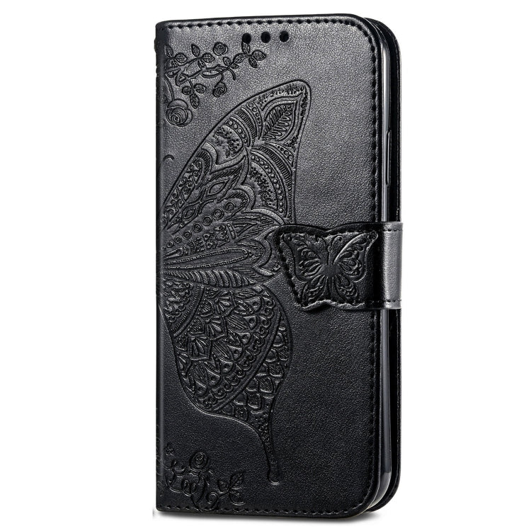 For Huawei Nova 12 Pro Butterfly Love Flower Embossed Leather Phone Case(Black)