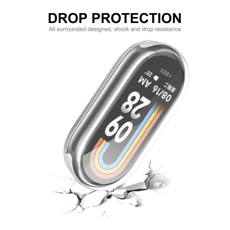 For Xiaomi Mi Band 8 ENKAY Hat-Prince Full Coverage Transparent Soft TPU Case with Screen Protection - Watch Cases by ENKAY | Online Shopping South Africa | PMC TechLife | Buy Now Pay Later Mobicred