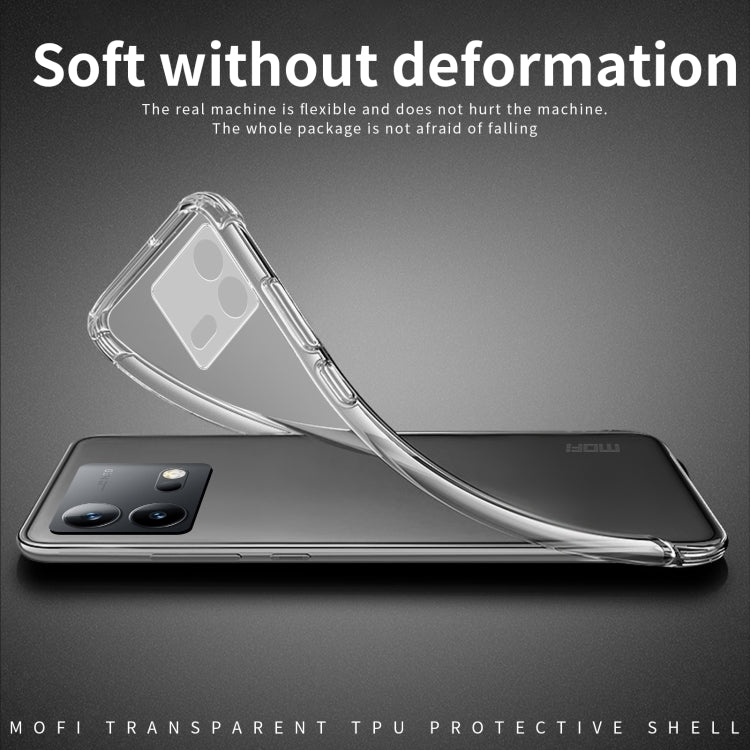 For vivo iQOO Neo8 / Neo8 Pro MOFI Ming Series Ultra-thin TPU Phone Case(Transparent)