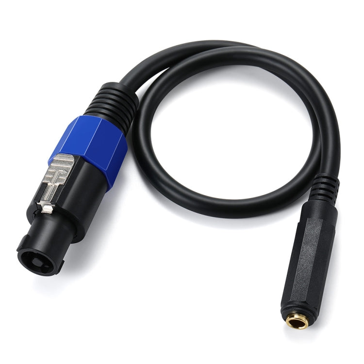 JUNSUNMAY Speakon Male to 6.35mm Female Audio Speaker Adapter Cable with Snap Lock, Length: 50cm - Microphone Audio Cable & Connector by JUNSUNMAY | Online Shopping South Africa | PMC TechLife | Buy Now Pay Later Mobicred