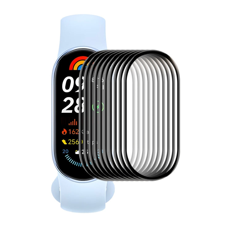 For Xiaomi Smart Band 9 10pcs ENKAY ENKAY 3D Full Coverage Soft PC Edge PMMA HD Screen Film