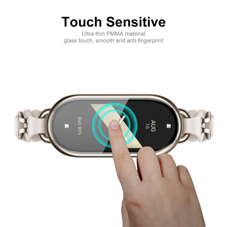 For Xiaomi Smart Band 9 10pcs ENKAY ENKAY 3D Full Coverage Soft PC Edge PMMA HD Screen Film